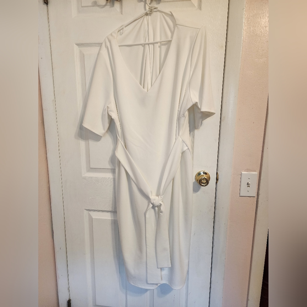 Springtime is here! Ivory Plus Size Dress-never wore, nice dress.